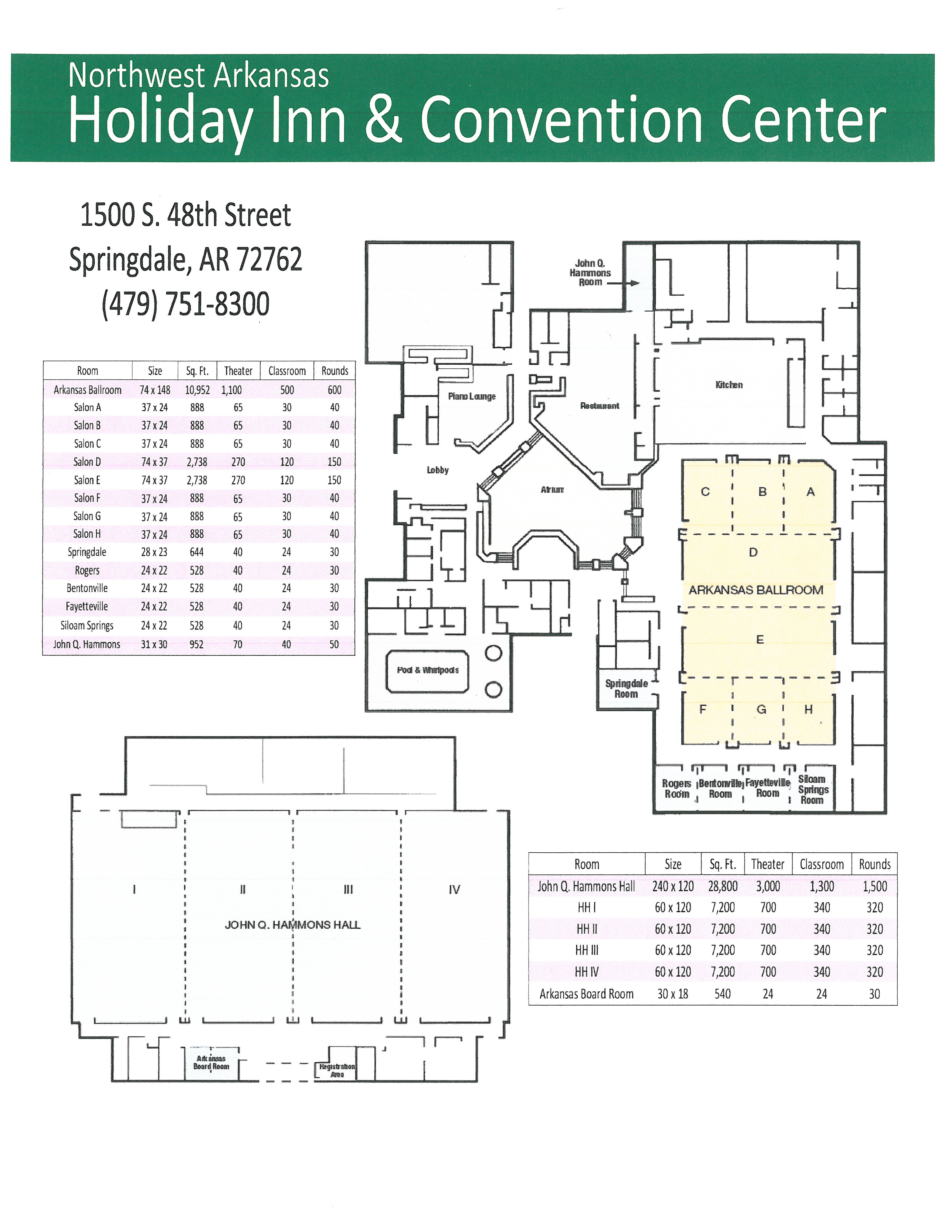 Convention Floor Plan Explore Springdale